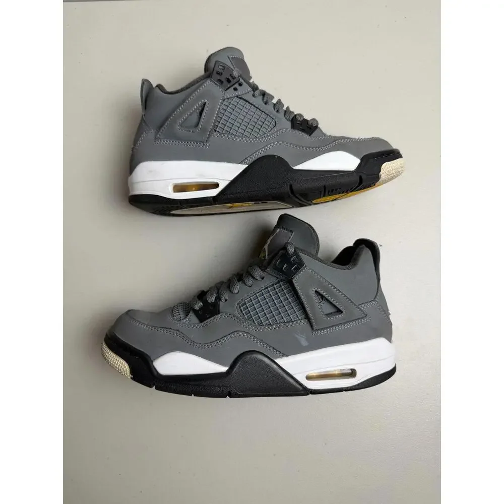 Jordan Retro 4 Grey Sneakers‎ Youth Size 5.5Y